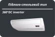 Hisense спліт-системи підлого-стельового  типу HEAVY  DC INVERTER AUV175UR6RPC4